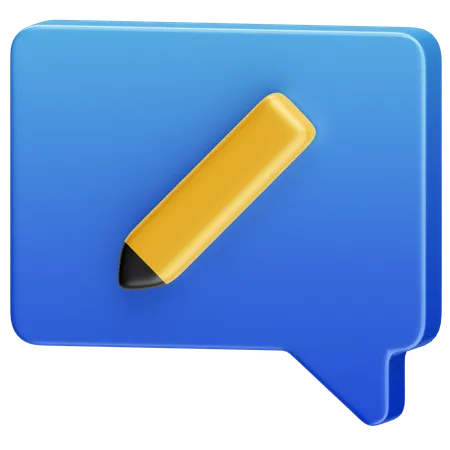 Write Message  3D Icon