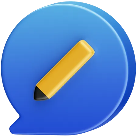 Write Message  3D Icon