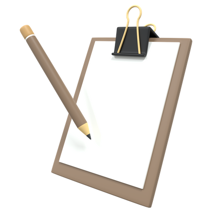 Write Note  3D Icon