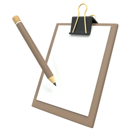 Write Note  3D Icon