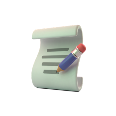 Write Notes  3D Icon