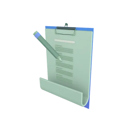 Write Paper  3D Icon