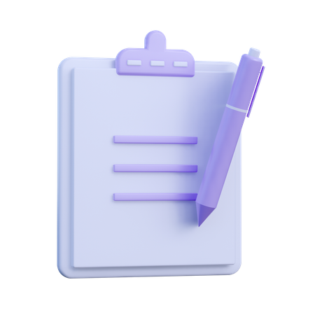 Write Report  3D Icon