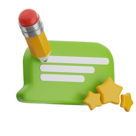 Write Review  3D Icon