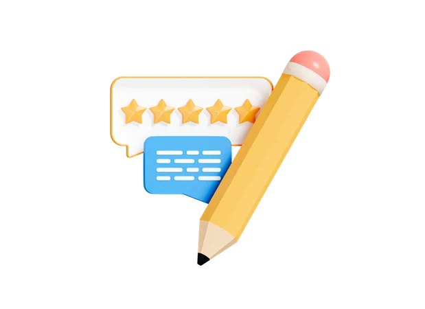 Write Review  3D Icon