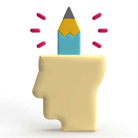 Write Thinking  3D Icon