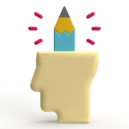 Write Thinking  3D Icon