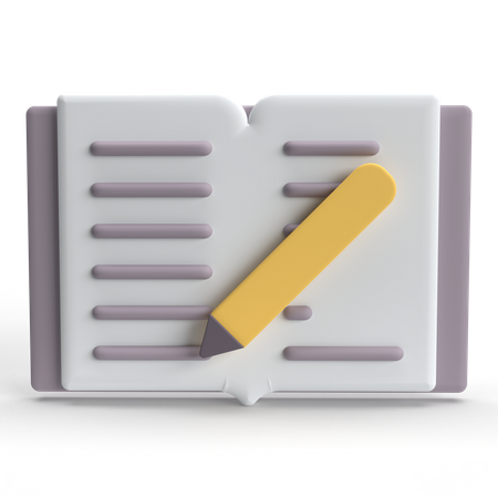 Writer  3D Icon