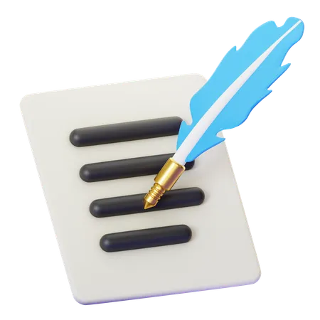 WRITING  3D Icon