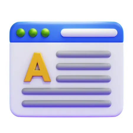 WRITING  3D Icon