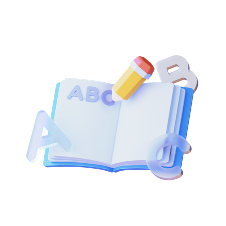 Writing  3D Icon