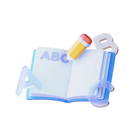 Writing  3D Icon