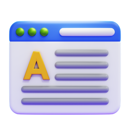 WRITING  3D Icon