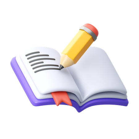 Writing  3D Icon