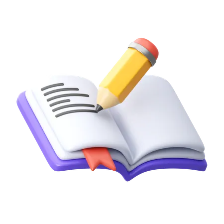 Writing  3D Icon