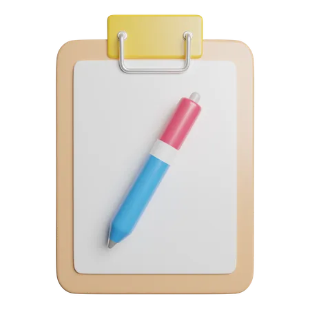 Writing  3D Icon