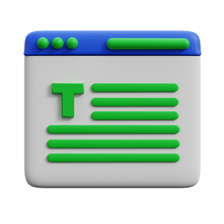 WRITING  3D Icon