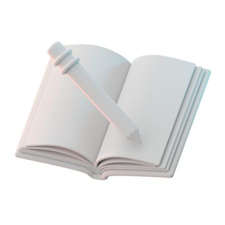 Writing  3D Icon