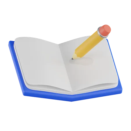 Writing Book  3D Icon