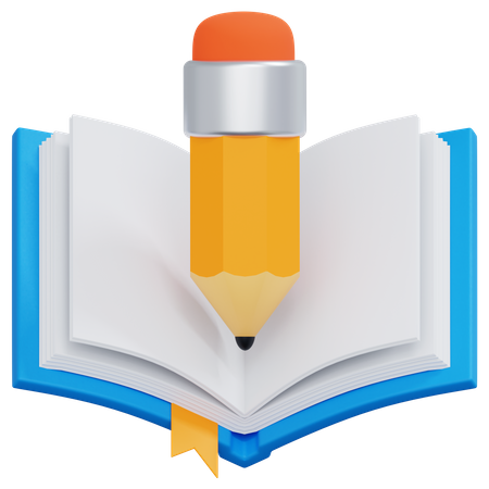 Writing Book  3D Icon