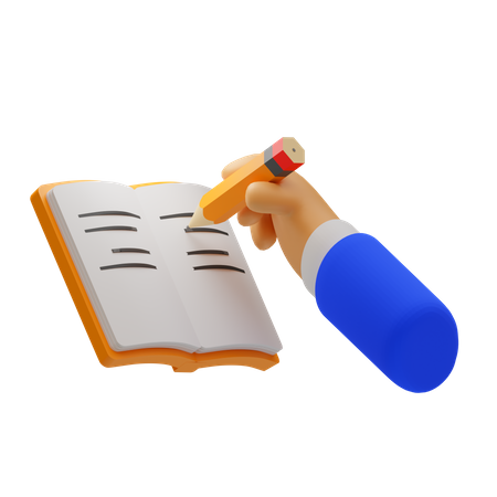 Writing Book  3D Icon