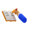 writing book emoji 3d