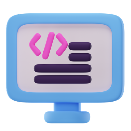 Writing Code  3D Icon