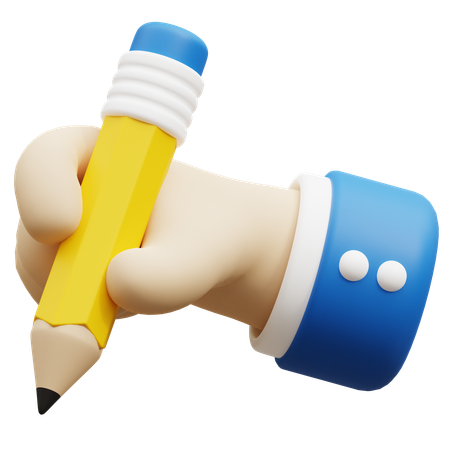 Writing hand gesture  3D Icon