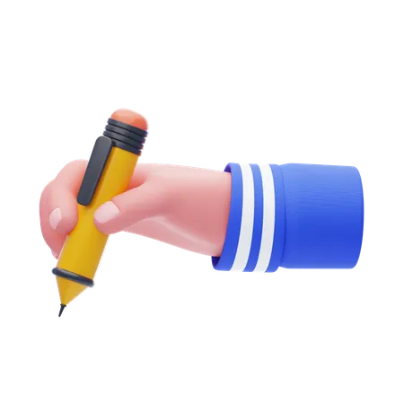 Writing Hand Gesture  3D Icon