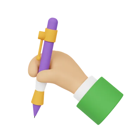 Writing Hand Gesture  3D Icon