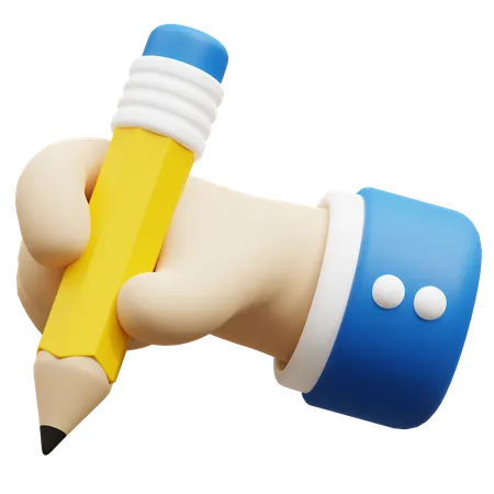 Writing hand gesture  3D Icon