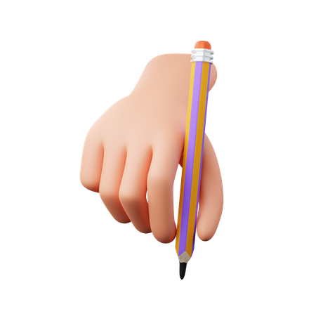 Writing Hand Gesture  3D Icon