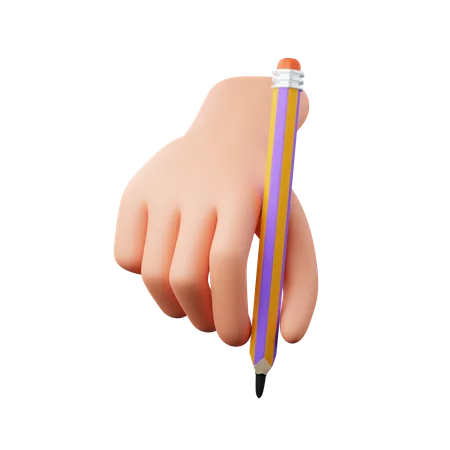 Writing Hand Gesture  3D Icon