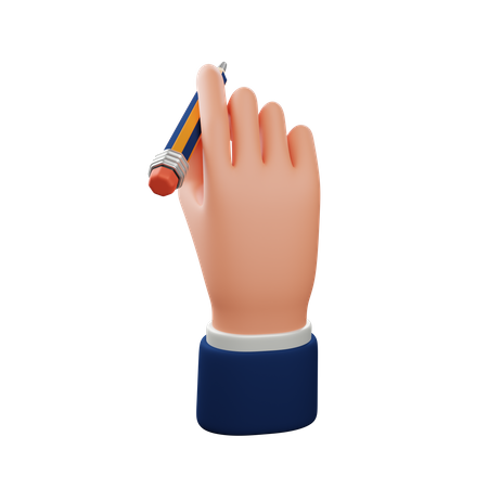 Writing Hand Gesture  3D Icon