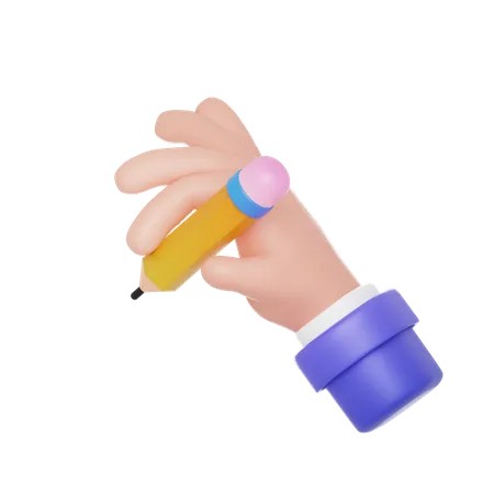 Writing Hand Gesture  3D Icon