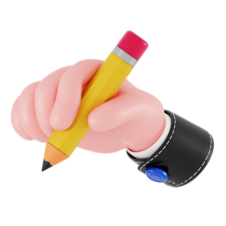 Writing Hand Gesture  3D Icon