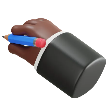 3 D Illustration With Hand Showing Writing Hand Gesture 3D Icon