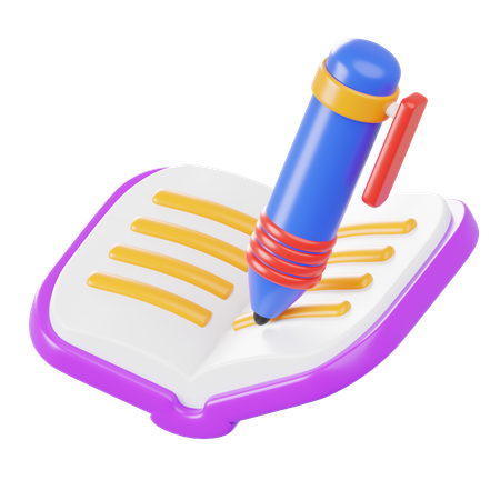 メモを書く  3D Icon