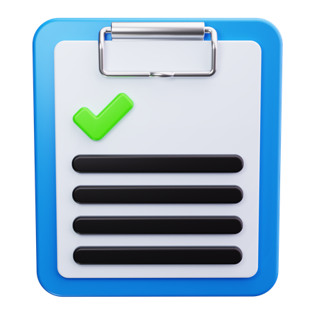 Writing Pad  3D Icon