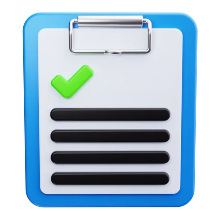 Writing Pad  3D Icon