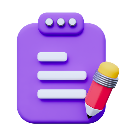 Writing Report  3D Icon