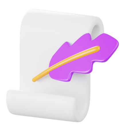 巻物  3D Icon