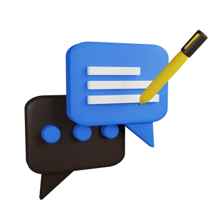 Writing Survey 3 D Icon Contains PNG BLEND GLTF And OBJ Files 3D Icon