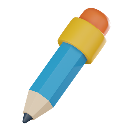 Writing with pencil  3D Icon