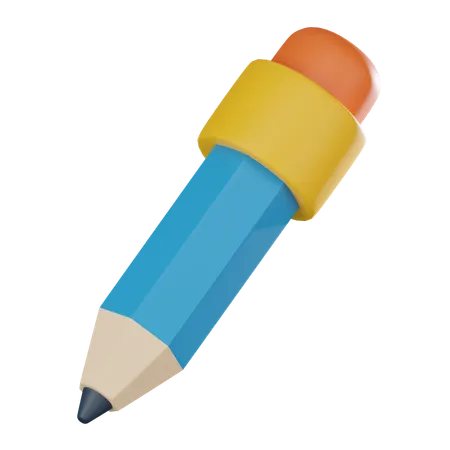 Writing with pencil  3D Icon