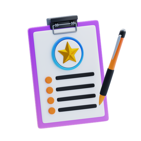 Written Review  3D Icon