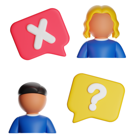 Wrong  3D Icon
