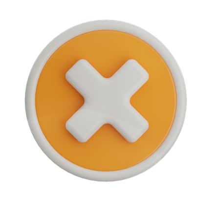 Wrong  3D Icon