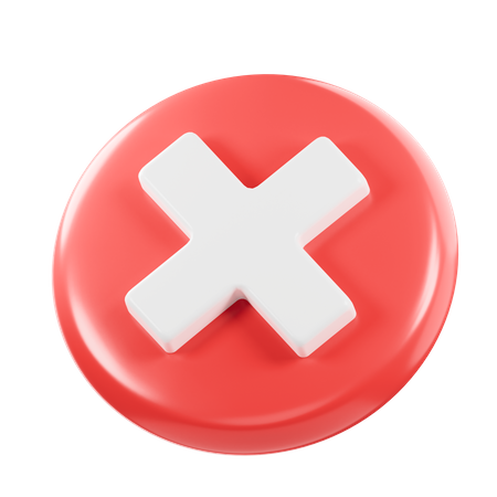 Wrong  3D Icon