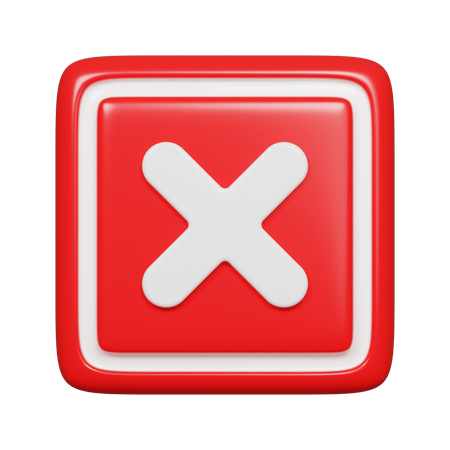 Wrong  3D Icon
